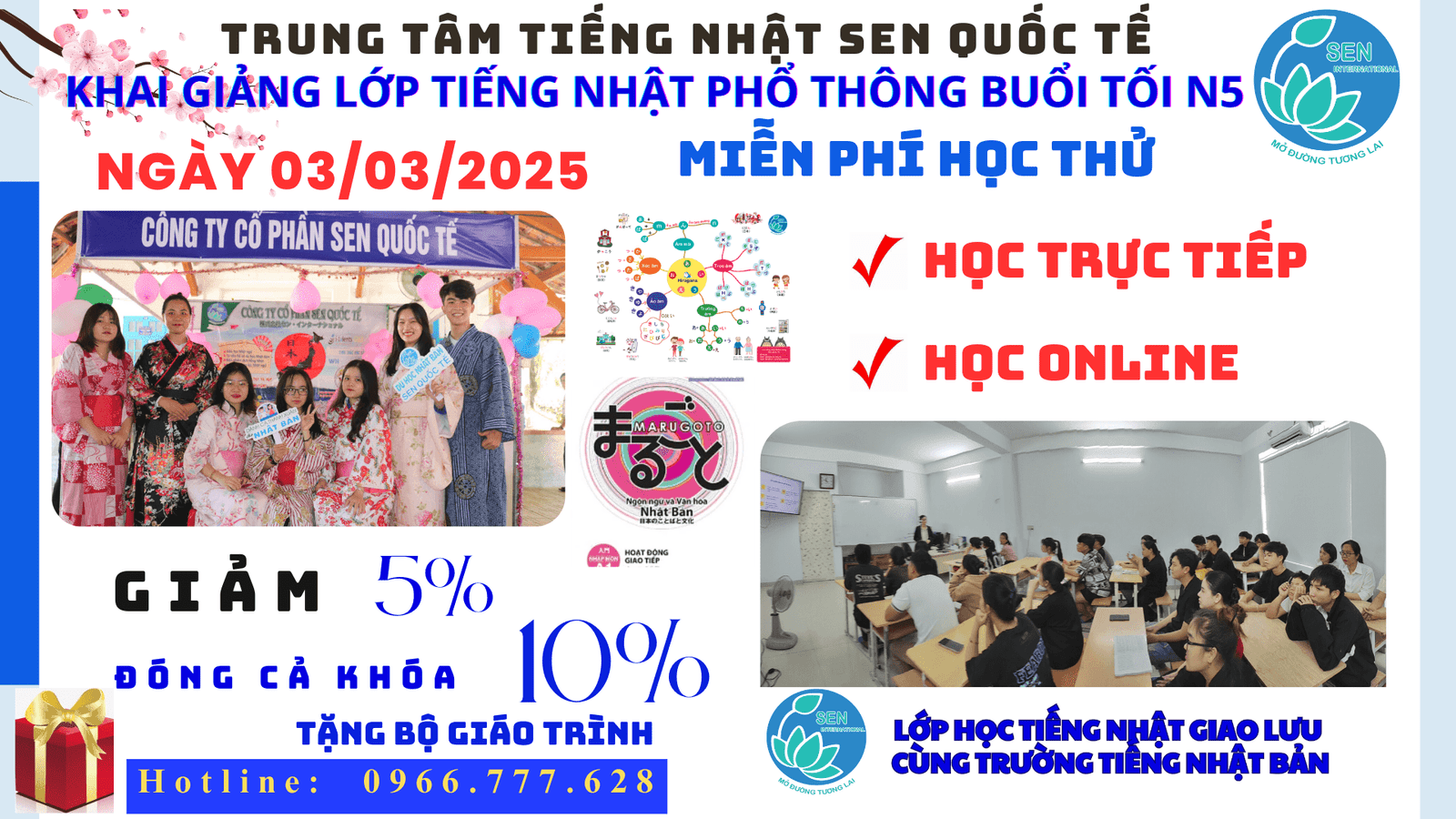 Khai giảng lớp tiếng Nhật N5 phổ thông buổi tối