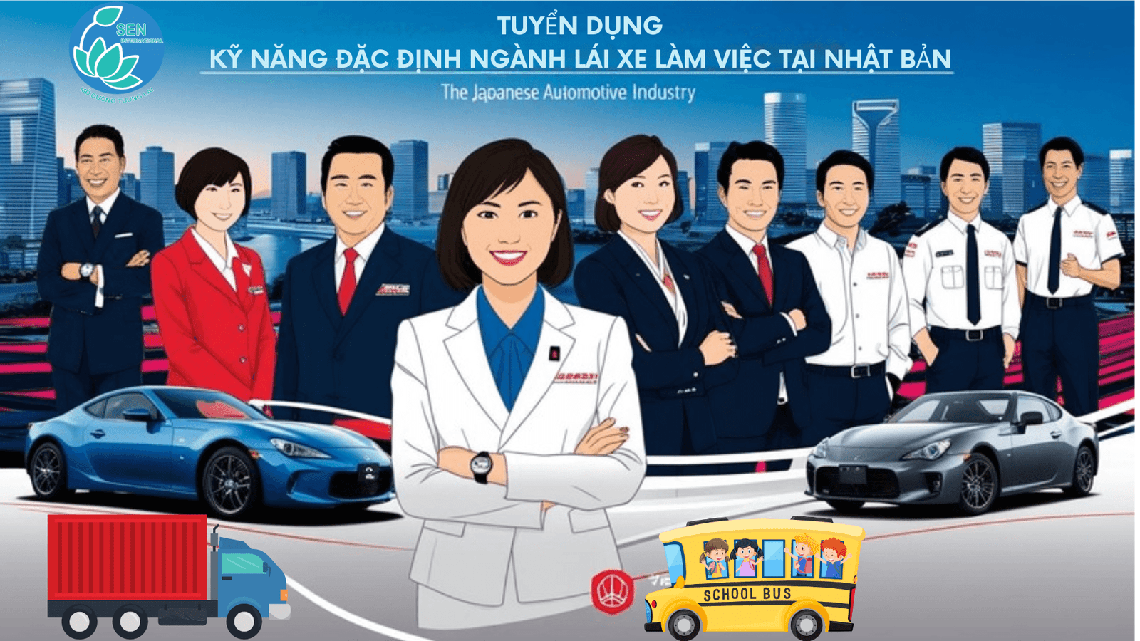 Read more about the article THÔNG BÁO TUYỂN DỤNG KỸ NĂNG ĐẶC ĐỊNH NGÀNH LÁI XE LÀM VIỆC TẠI NHẬT BẢN